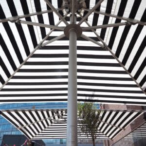 3.5m x 2.3m Rectangular Centre Post Parasol - Nova