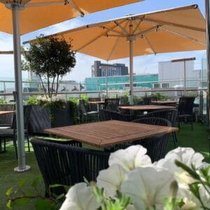 5m x 5m Centre Post Parasol - Nova
