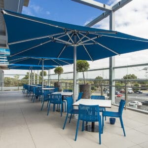 3.5m x 2.3m Rectangular Centre Post Parasol - Nova