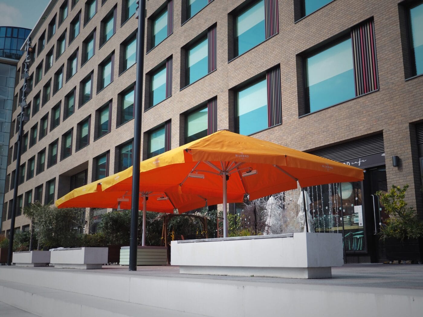 3.5m x 2.3m Rectangular Centre Post Parasol - Nova