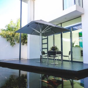 3m Square Cafe Series – Aluminium Parasol