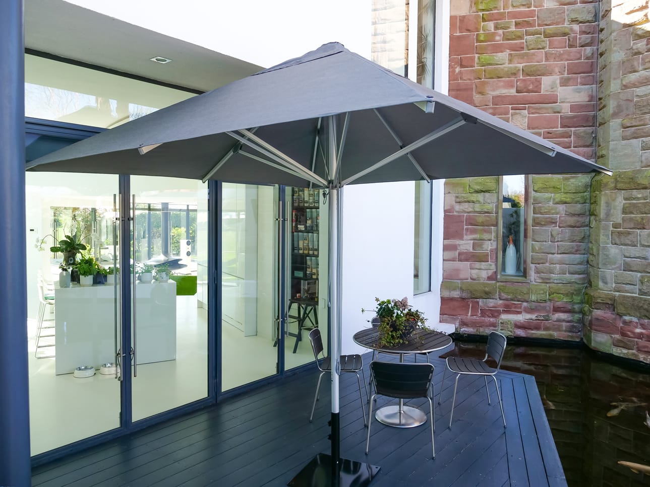 3m Square Cafe Series – Aluminium Parasol