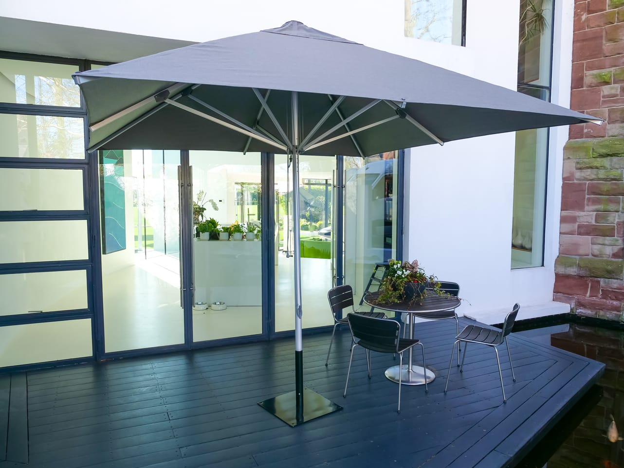 3m Square Cafe Series – Aluminium Parasol