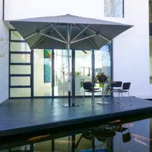 3m Square Cafe Series – Aluminium Parasol