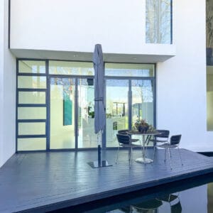 3m Square Cafe Series – Aluminium Parasol