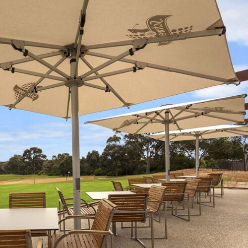 3.5m x 2.3m Rectangular Centre Post Parasol - Nova