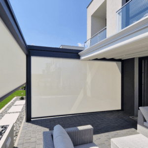 Cubic 4m x 4m (4) 4m x 4m Square Free Standing Cubic Retractable Roof Pergola