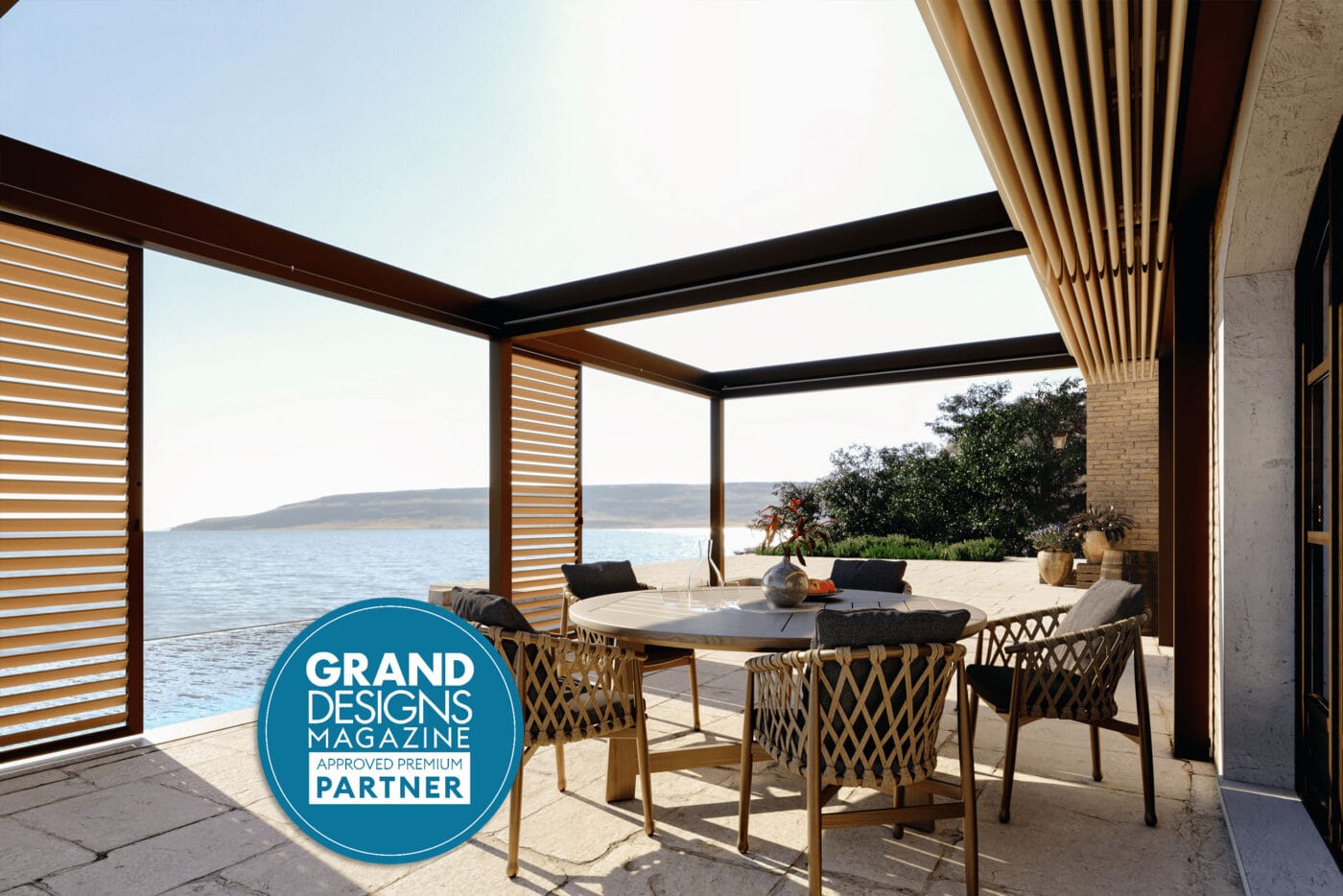 7m x 4m Cubic Retractable Roof Pergola