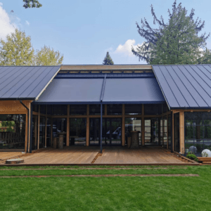 6m x 6m Square Wall Mounted Elegancy Retractable Roof Pergola
