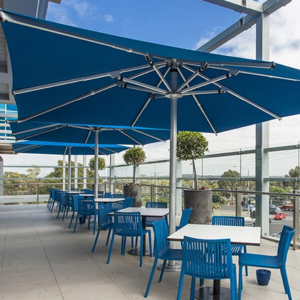 4m x 3m Rectangle Centre Post Parasol - Nova