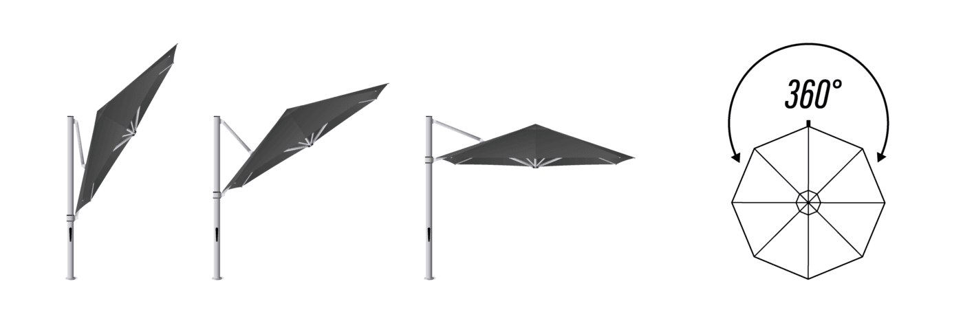 2.8m Cantilever Parasol - Aurora