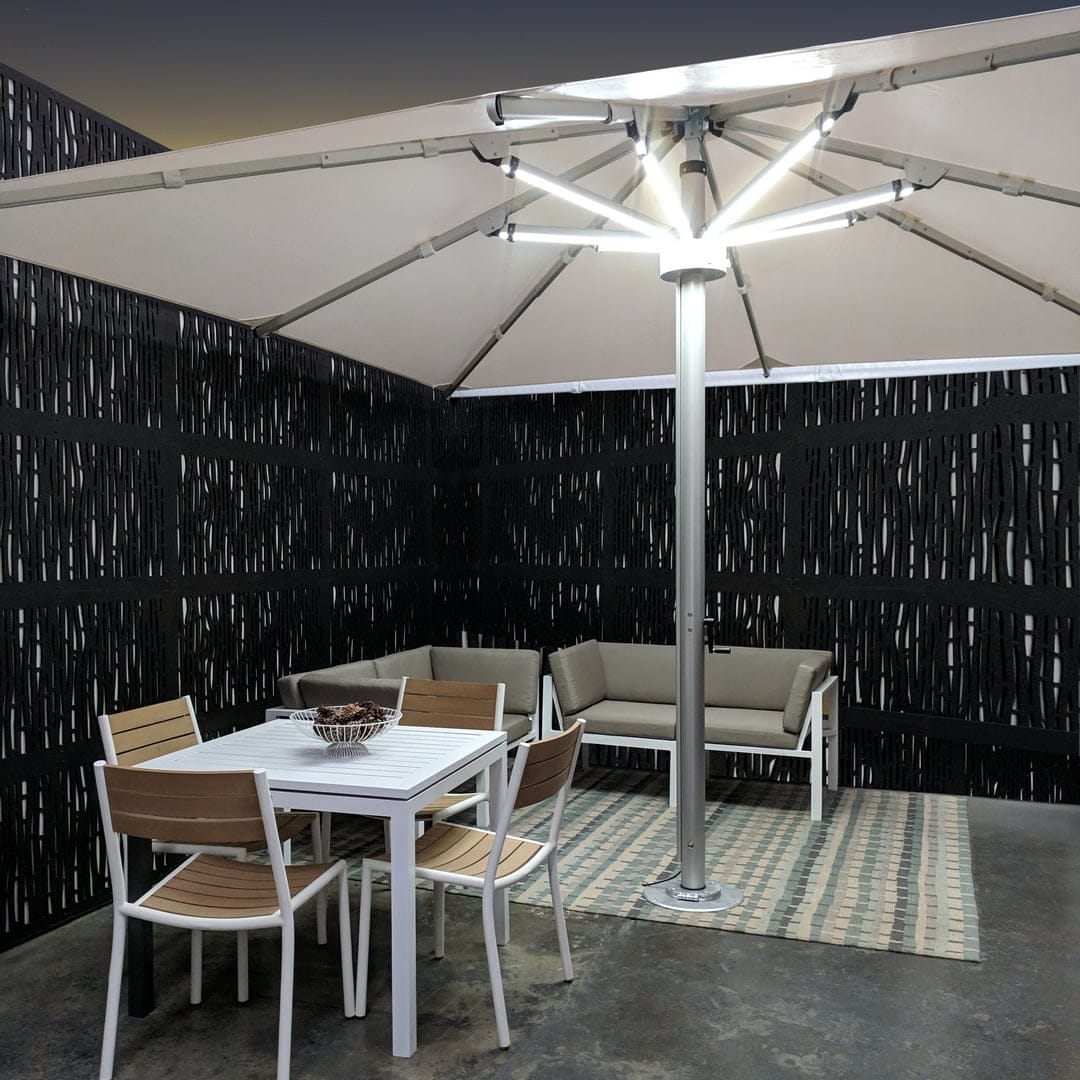 3.5m x 2.3m Rectangular Centre Post Parasol - Nova