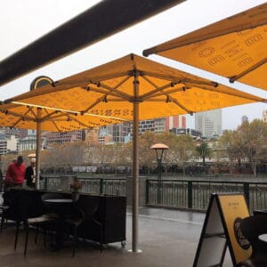 3.5m x 2.3m Rectangular Centre Post Parasol - Nova