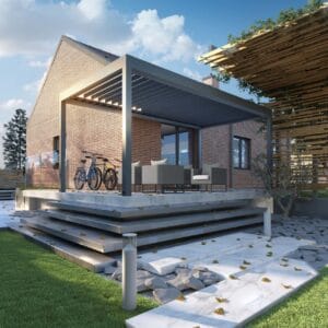 4m x 3m Rectangular Free Standing Technic Pergola