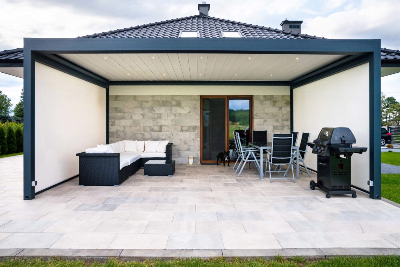 4m x 3m Rectangular Free Standing Technic Pergola