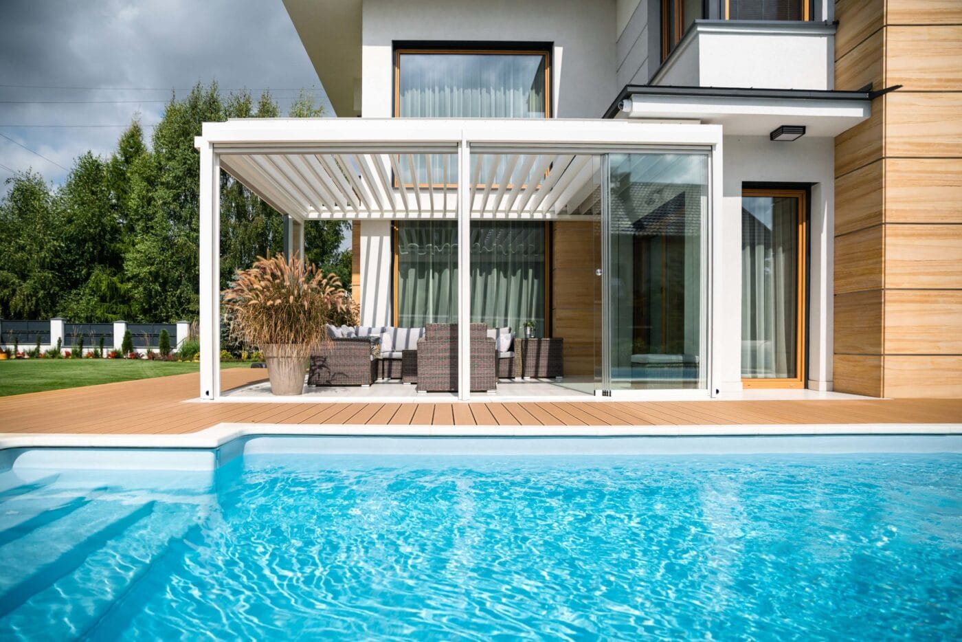 4m x 3m Rectangular Free Standing Technic Pergola