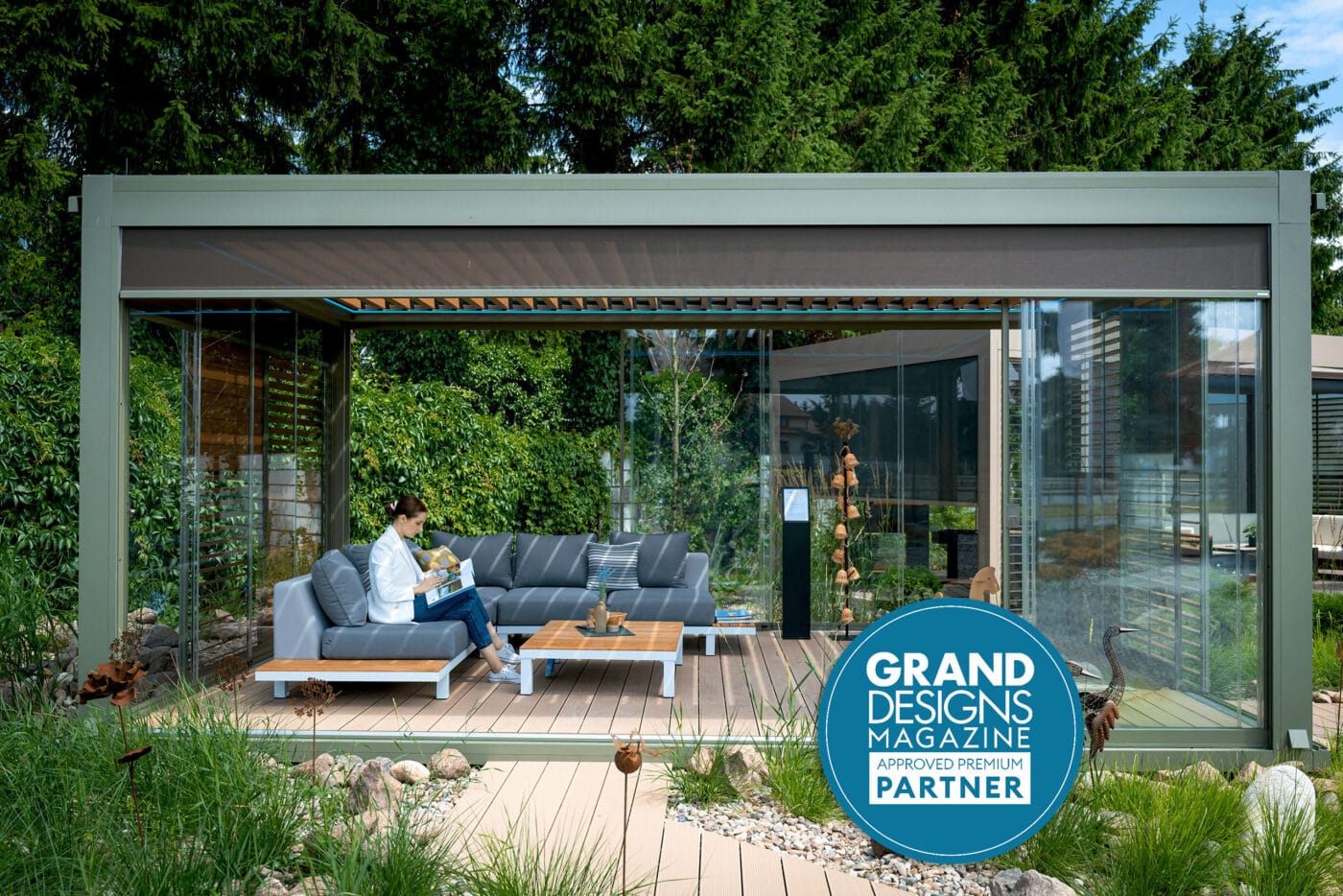 5m x 3m Rectangular Free Standing Technic Pergola
