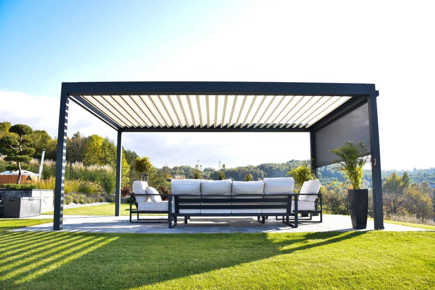4m x 3m Rectangular Free Standing Technic Pergola