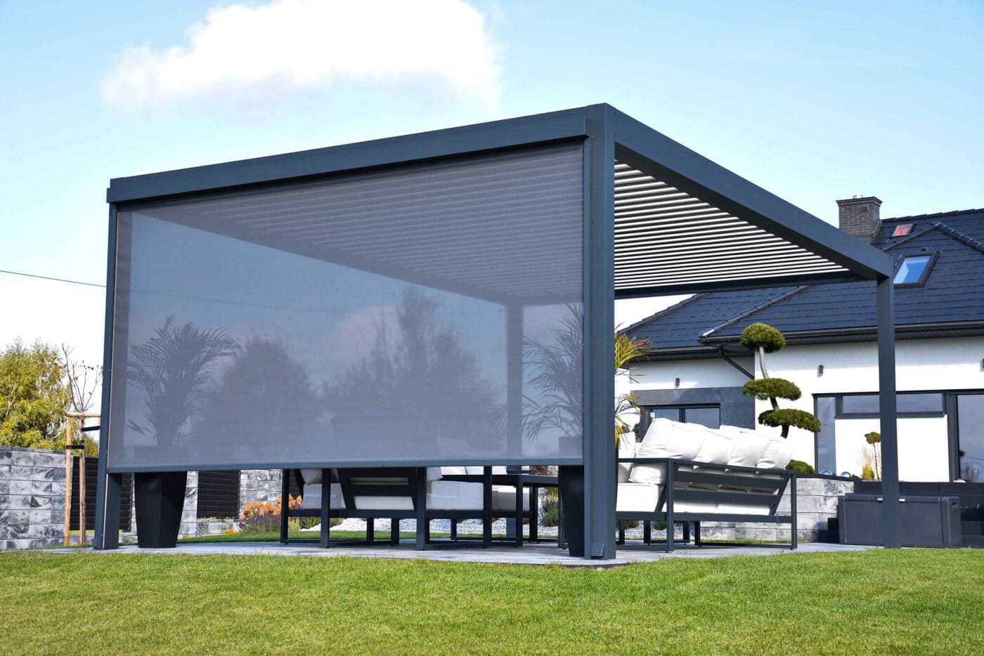 4m x 3m Rectangular Free Standing Technic Pergola