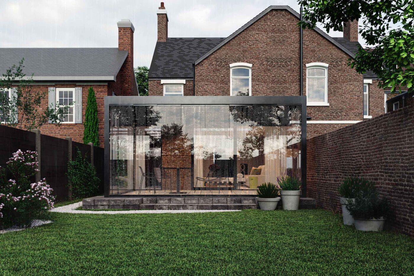 4m x 3m Rectangular Free Standing Technic Pergola