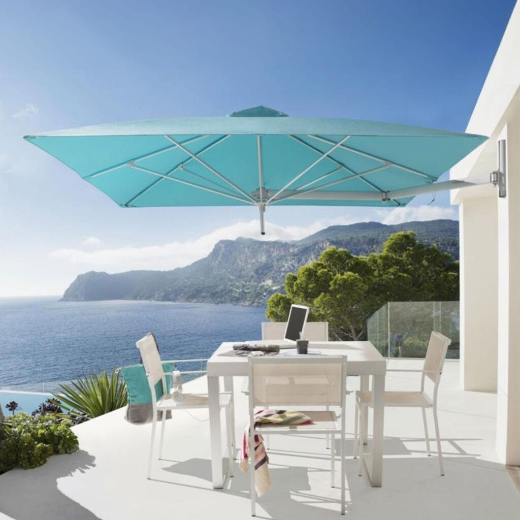 2.3m Square Wall Mounted Parasol