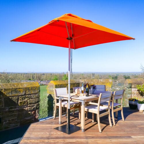 2m Square Cafe Series – Aluminium Parasol