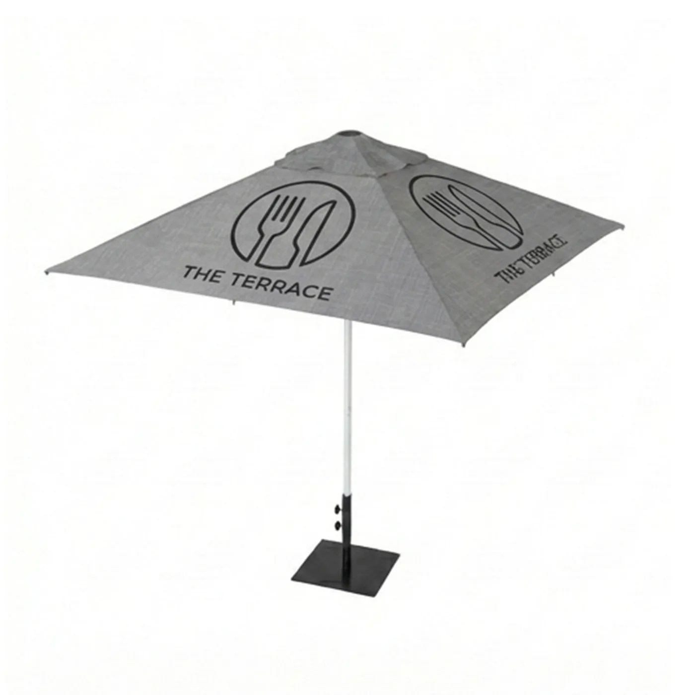 3m Printed Square Cafe Series – Aluminium Parasol