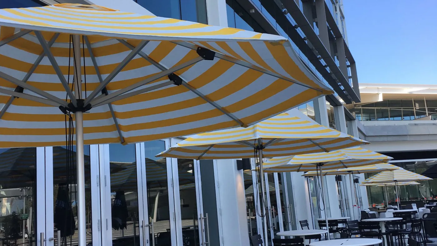 2.8m Printed Octagonal Cafe Series – Aluminium Parasol