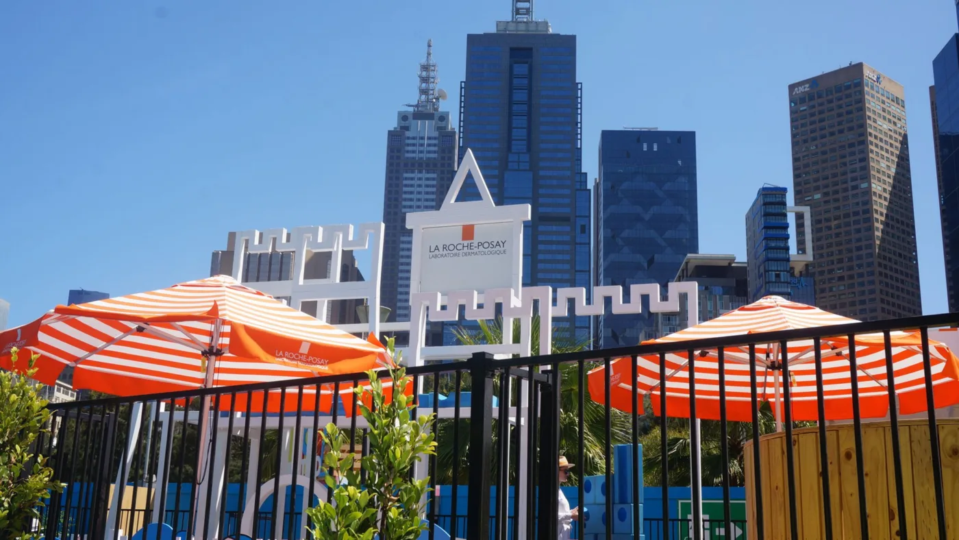 2.8m Printed Octagonal Cafe Series – Aluminium Parasol
