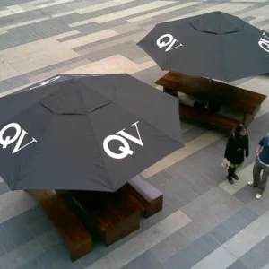 4.2m Printed Octagonal Cafe Series – Aluminium Parasol