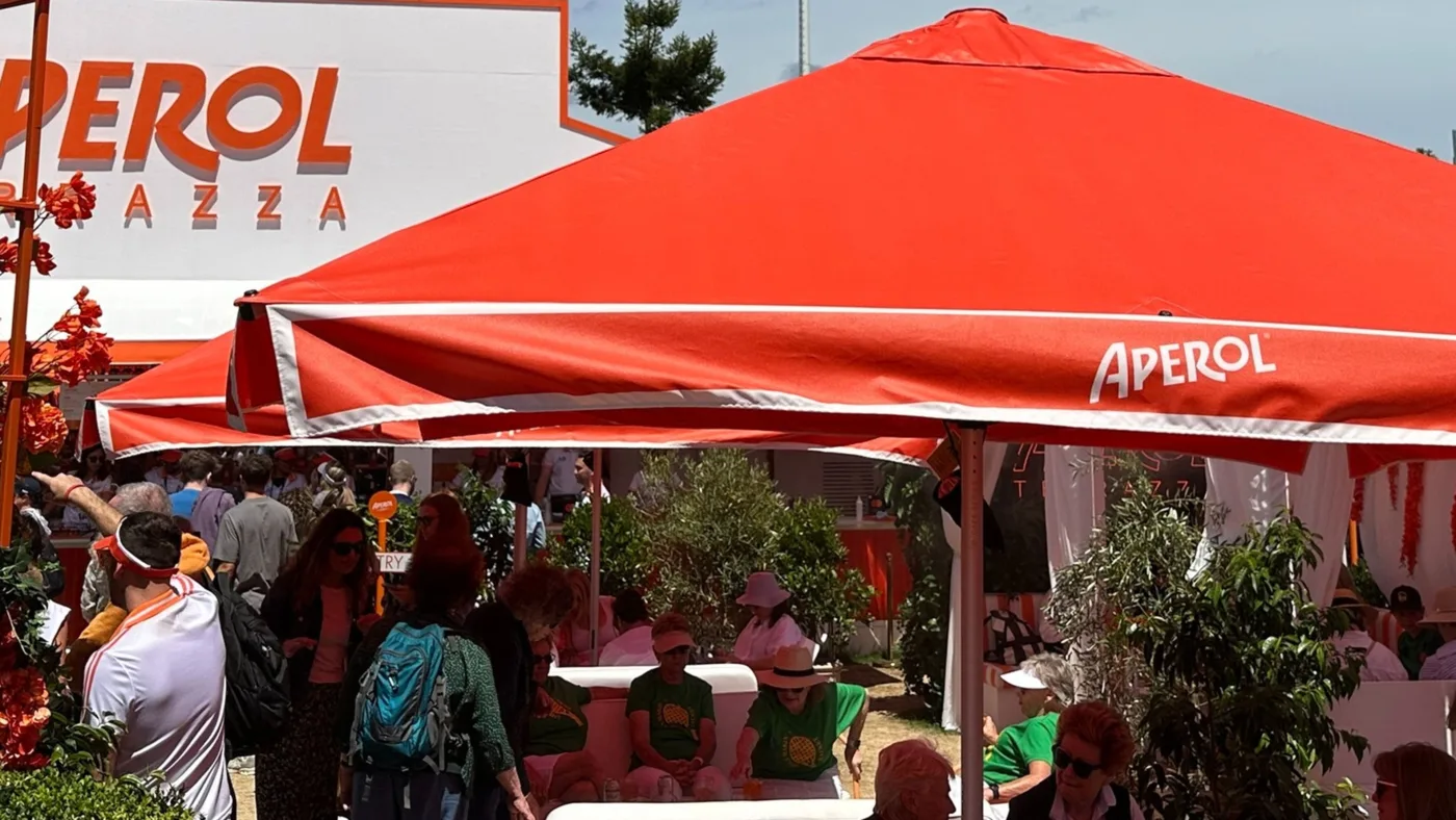 3m Printed Square Cafe Series – Aluminium Parasol