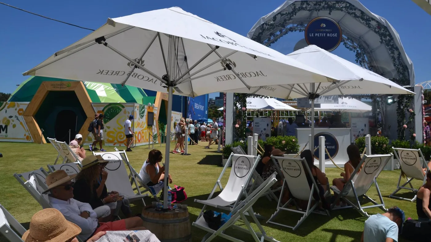 3m Printed Square Cafe Series – Aluminium Parasol